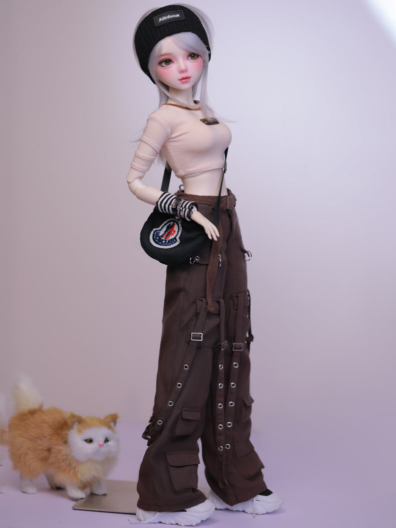 Side profile of Kelly Doll showing soft features