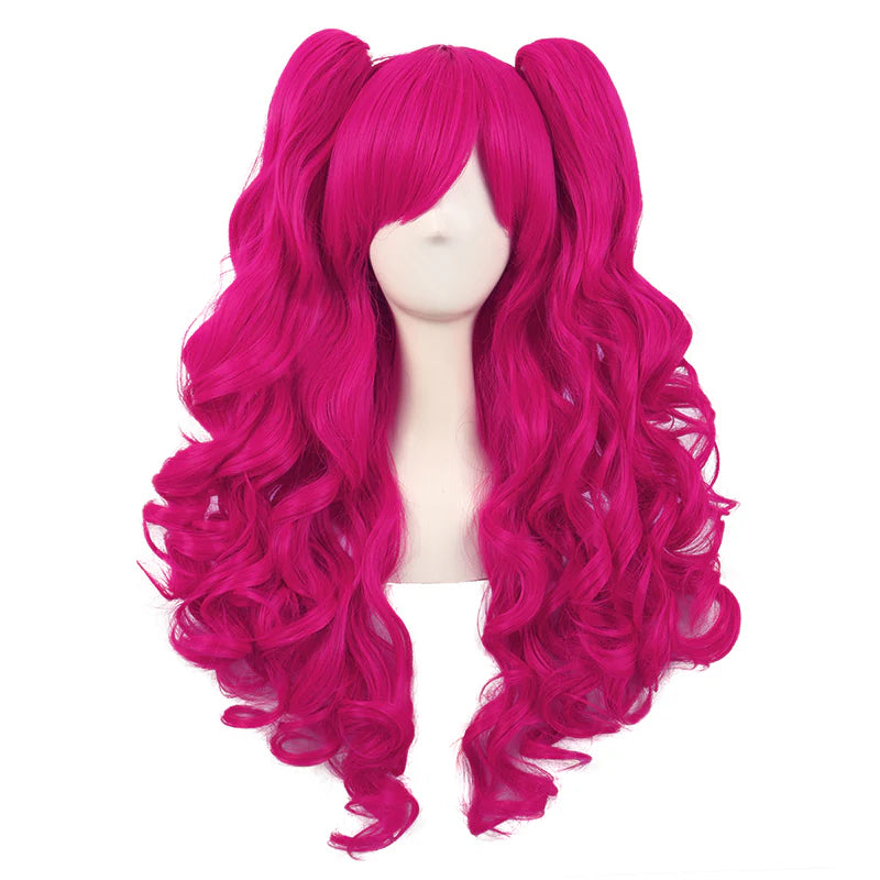 Pink Barbie Curly Wig