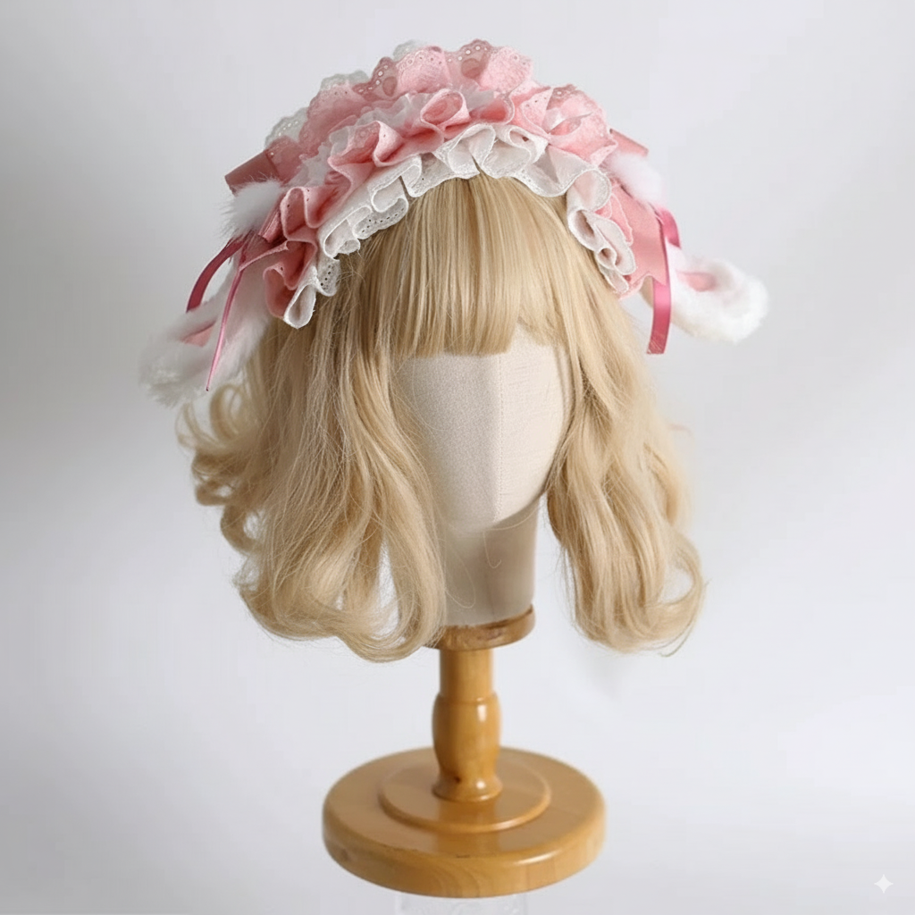 Bunny Blossom Lace Headdress