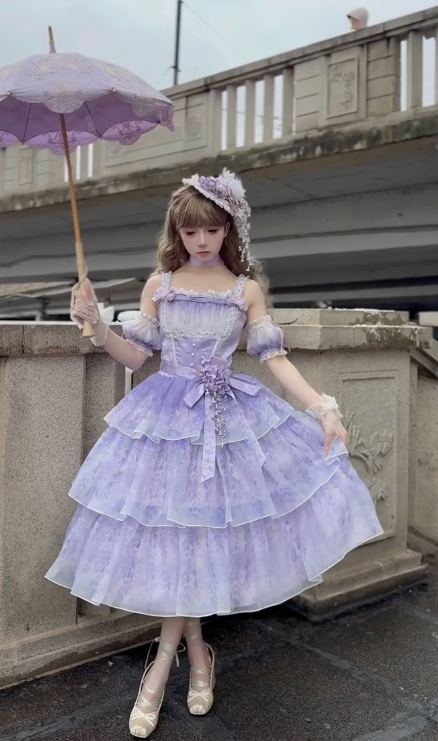 Lavender Waltz Tiered Lolita Dress