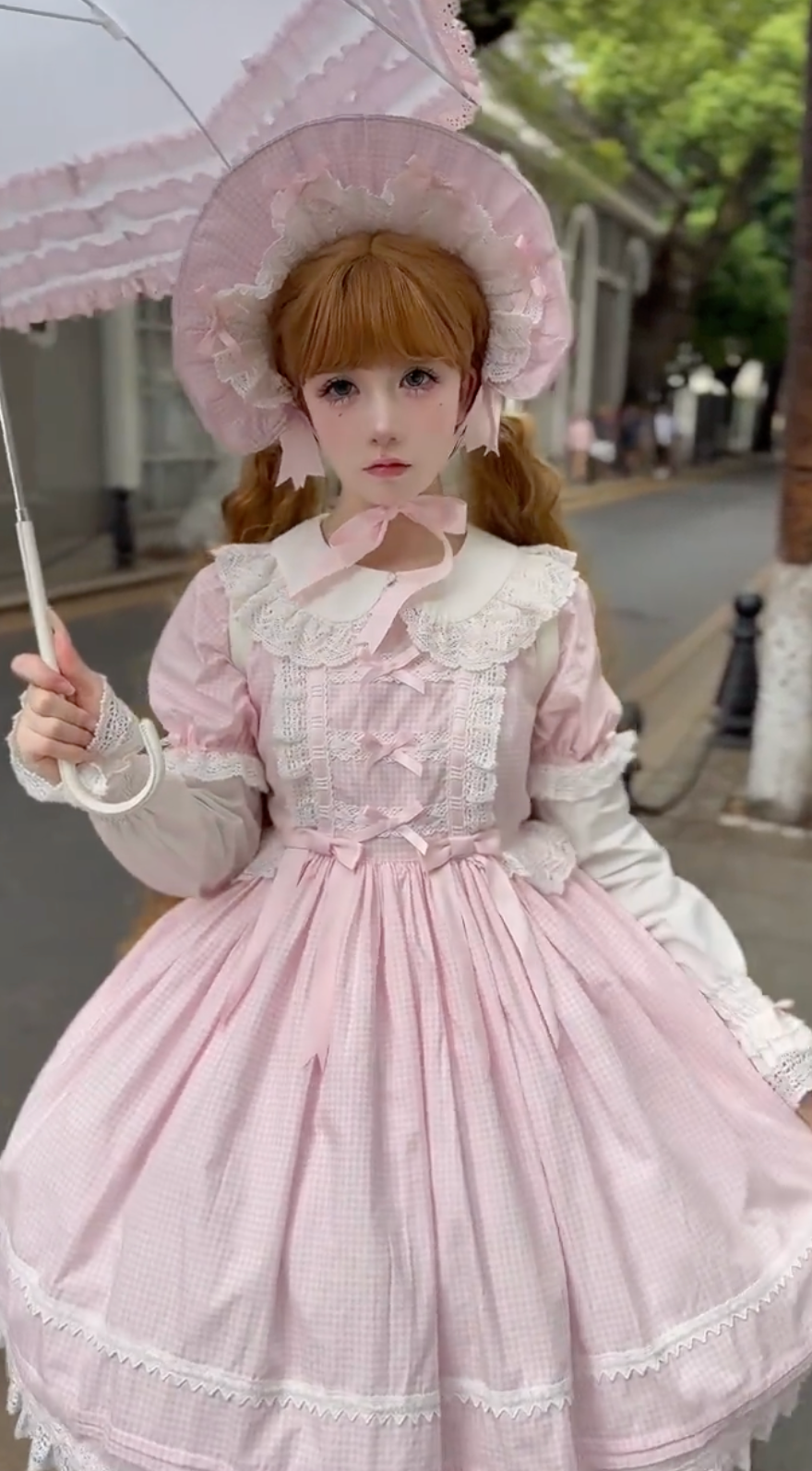 Blush Heirloom Doll JSK Set – Soft Pink Rococo Elegance