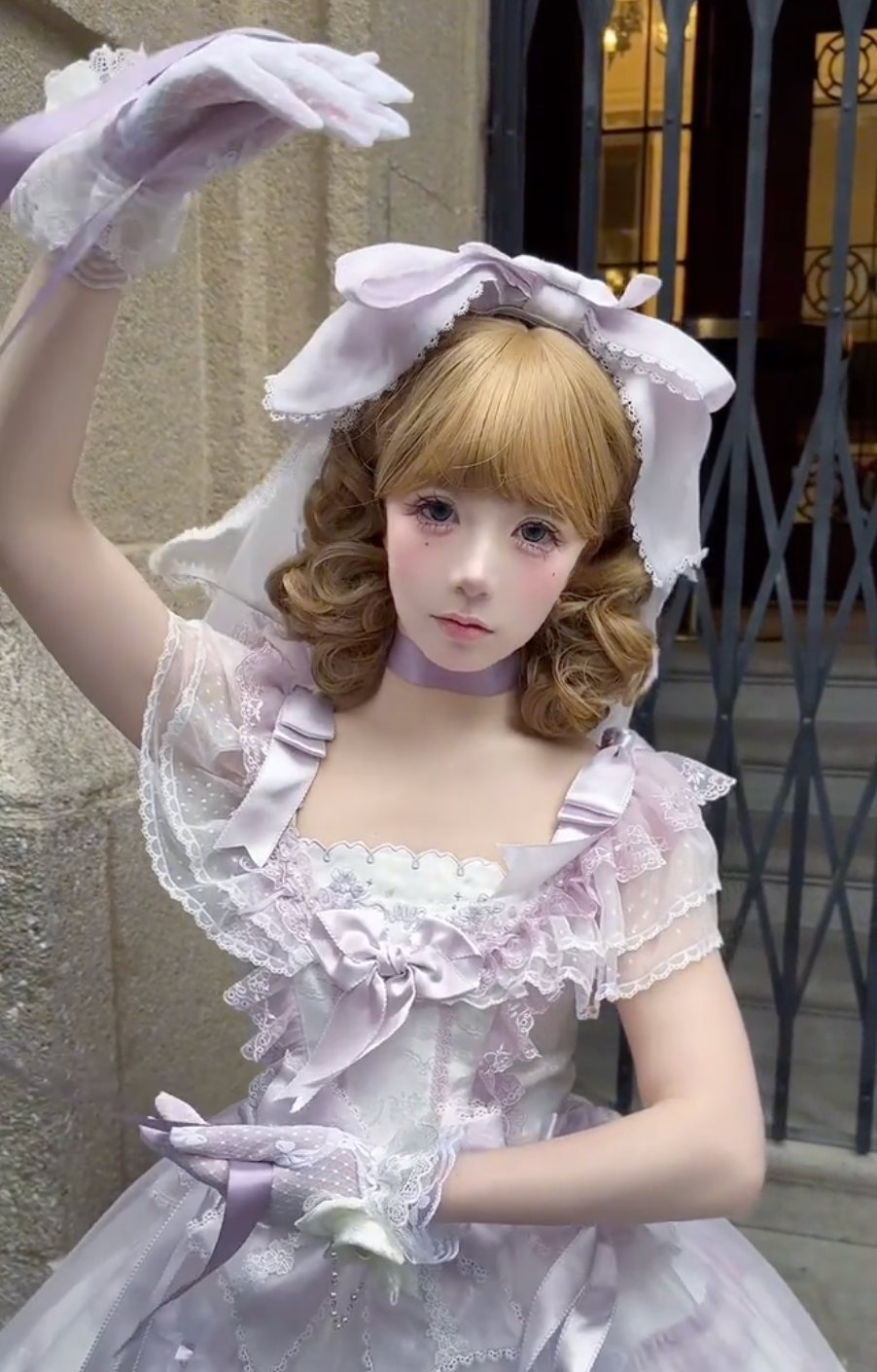 Lavender Whisper Victorian Lolita Dress Set