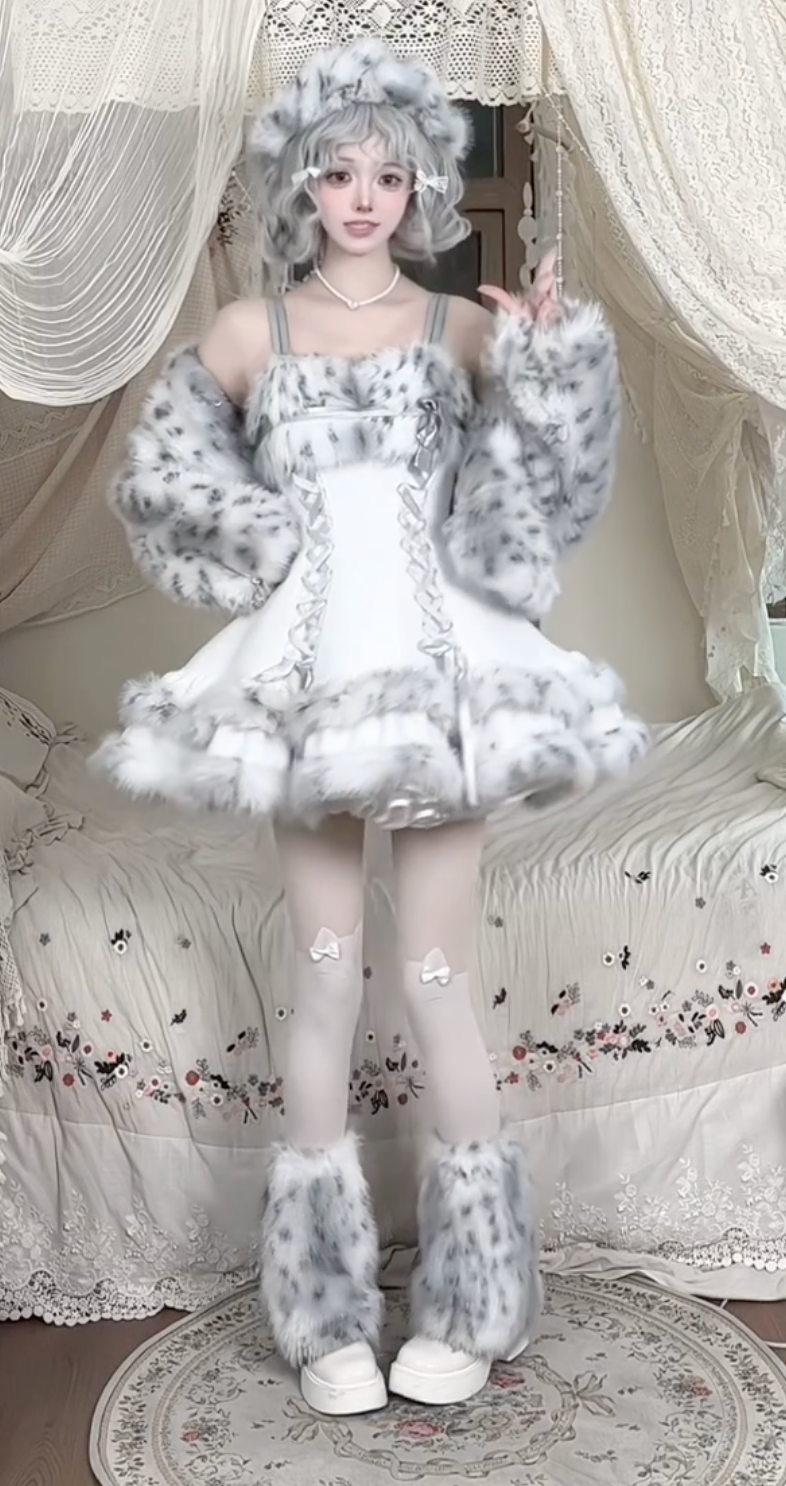 Snowy Whisper Doll JSK Set — An Enchanting Winter Fairytale