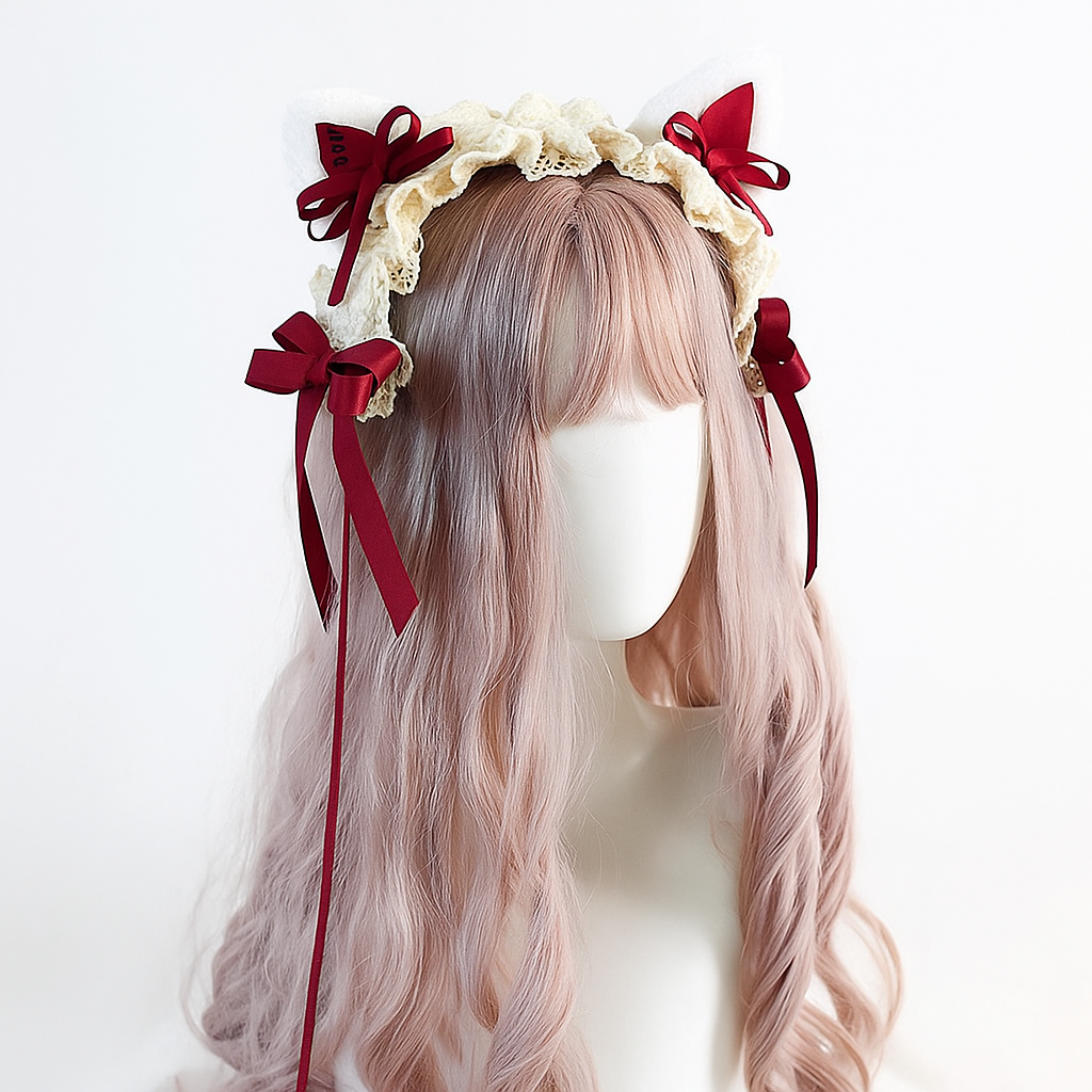 Sweet Lace Cat Ear Headband
