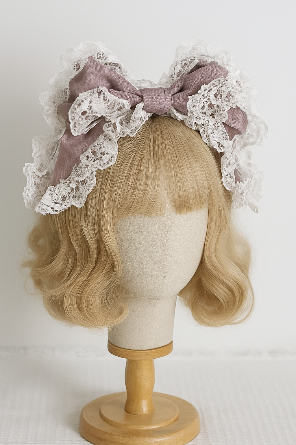 Royal Ruffles Lace Bow Headdress