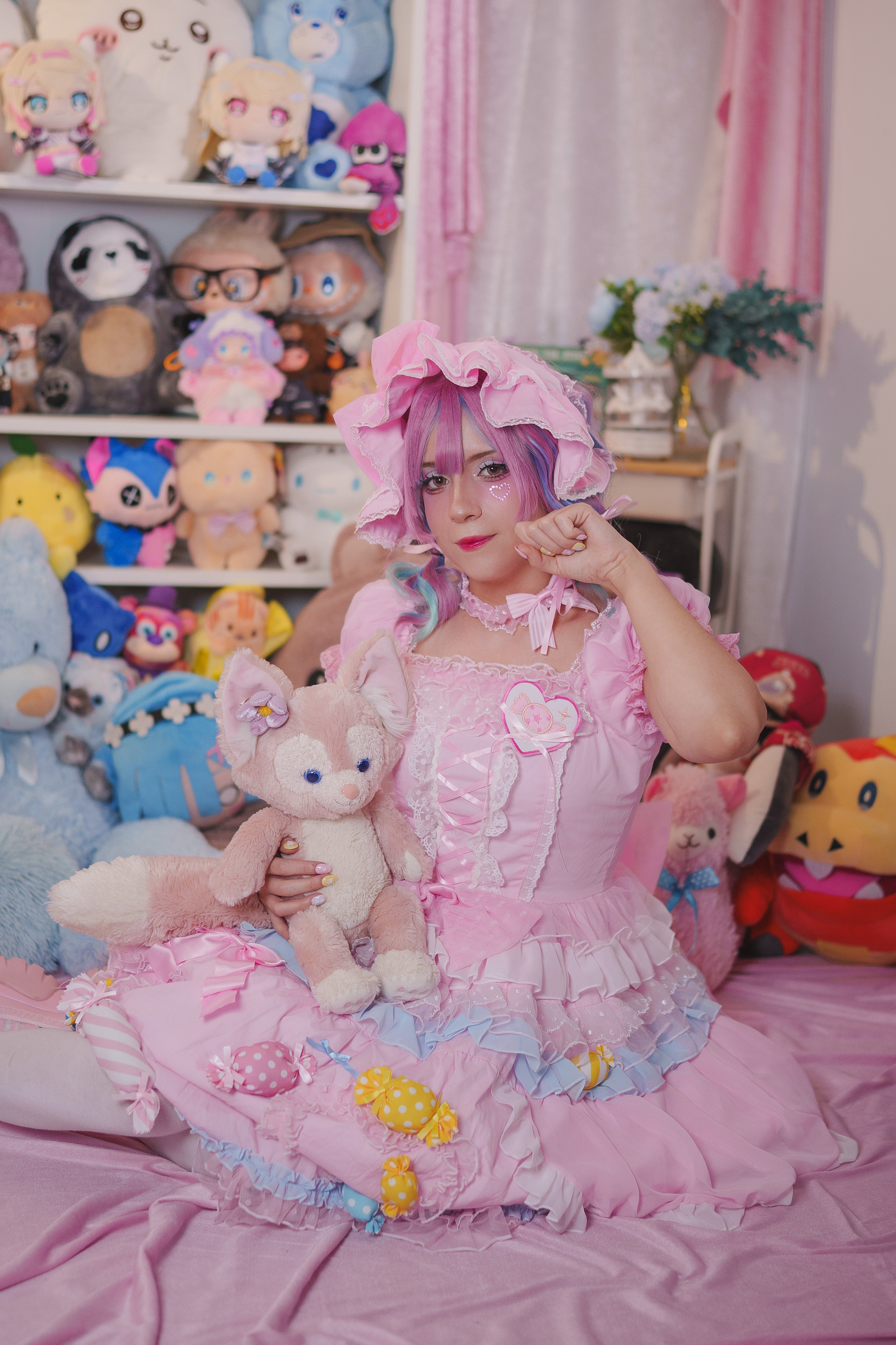 Candy Pocket Princess OP Dress with Bonnet Included