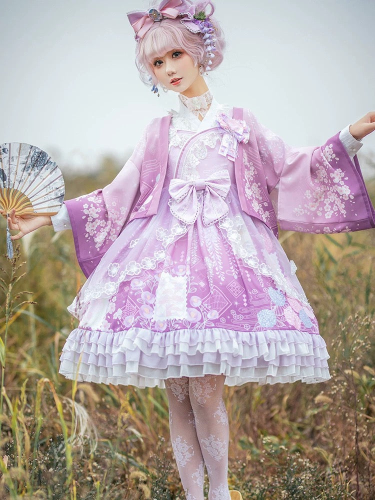 Light Purple Vibrant Printed Dress