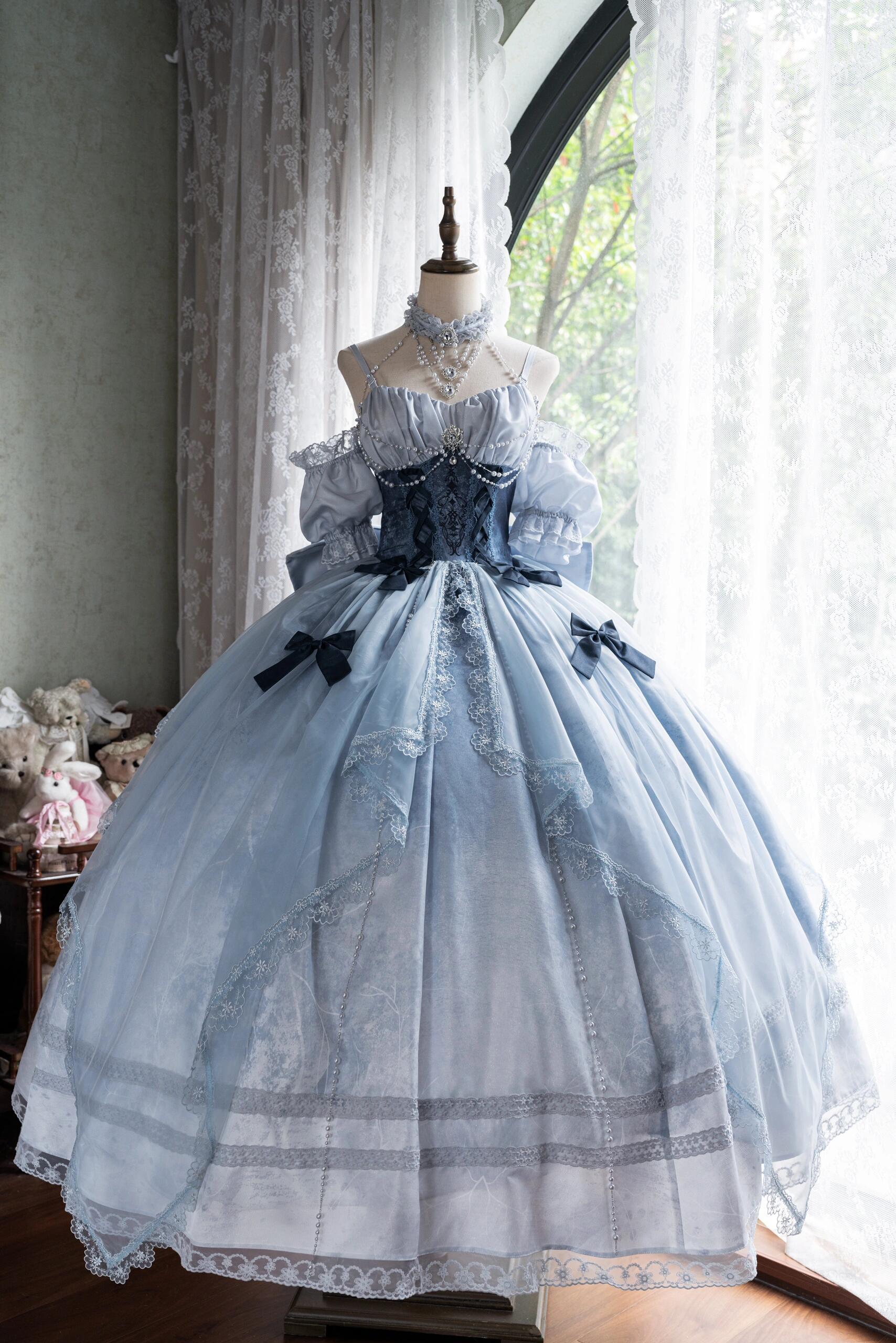Celeste Waltz Dress on mannequin