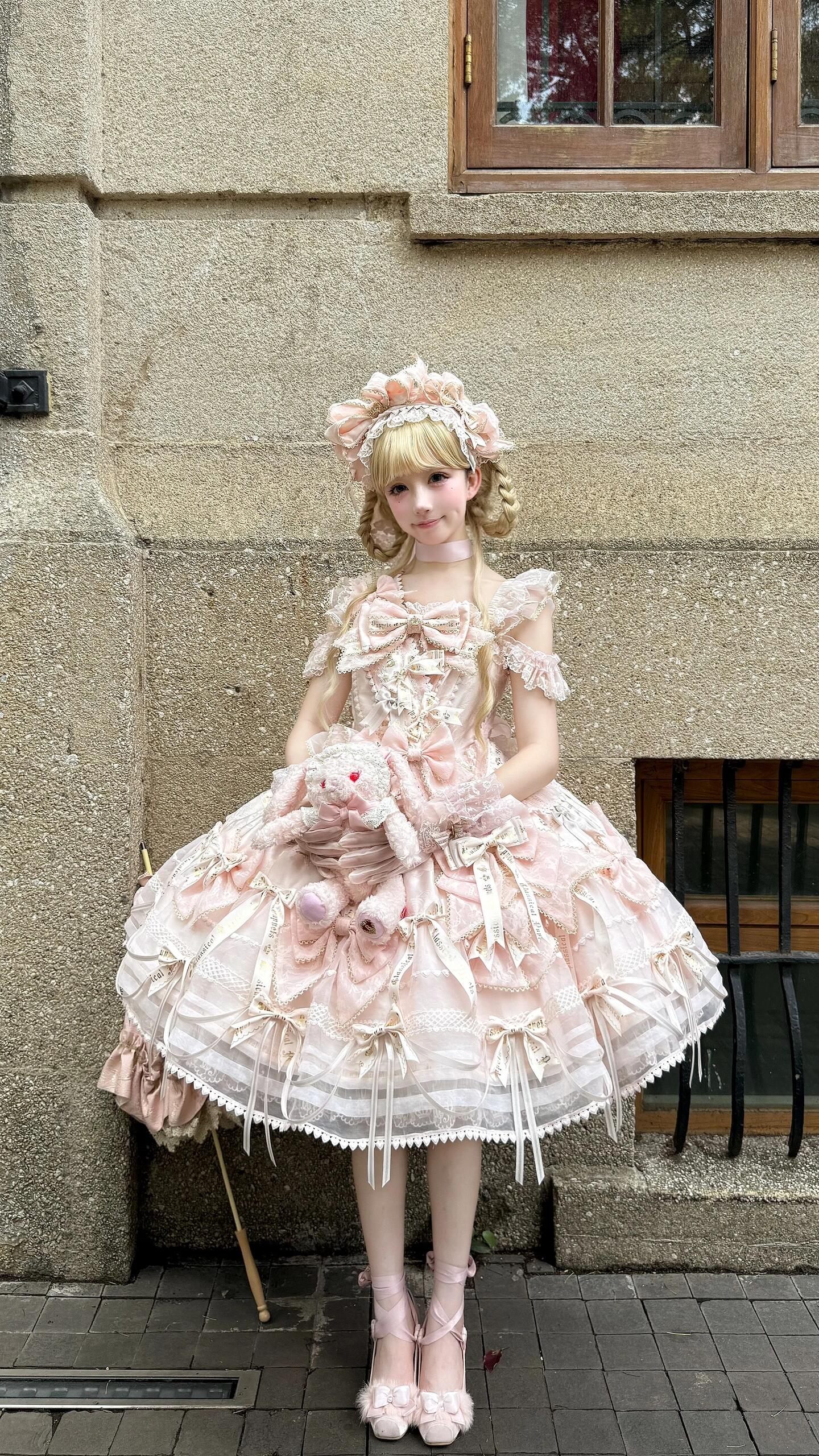 Pastel Pink Sweet Bow Lolita Dress