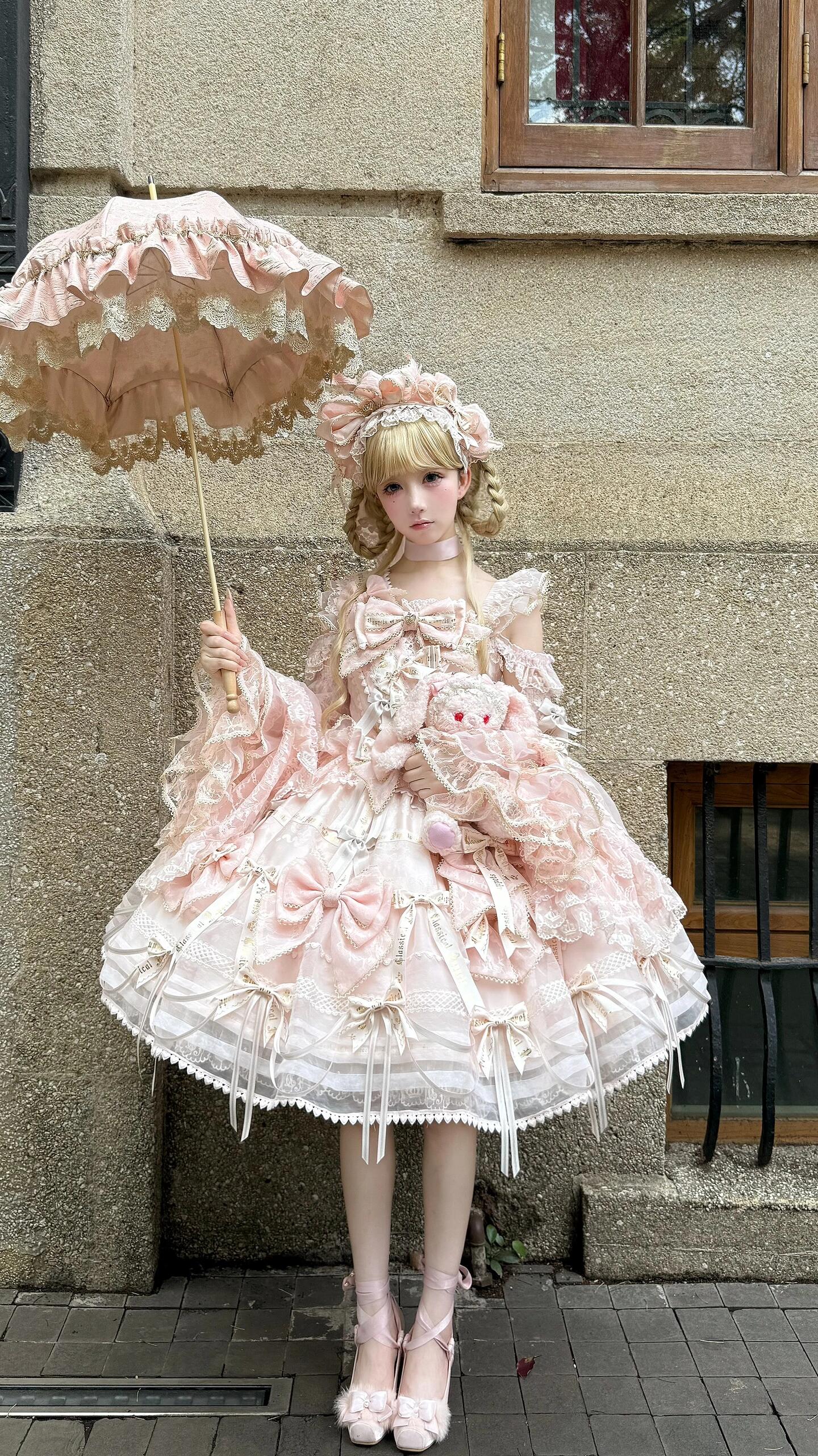 Pastel Pink Sweet Bow Lolita Dress