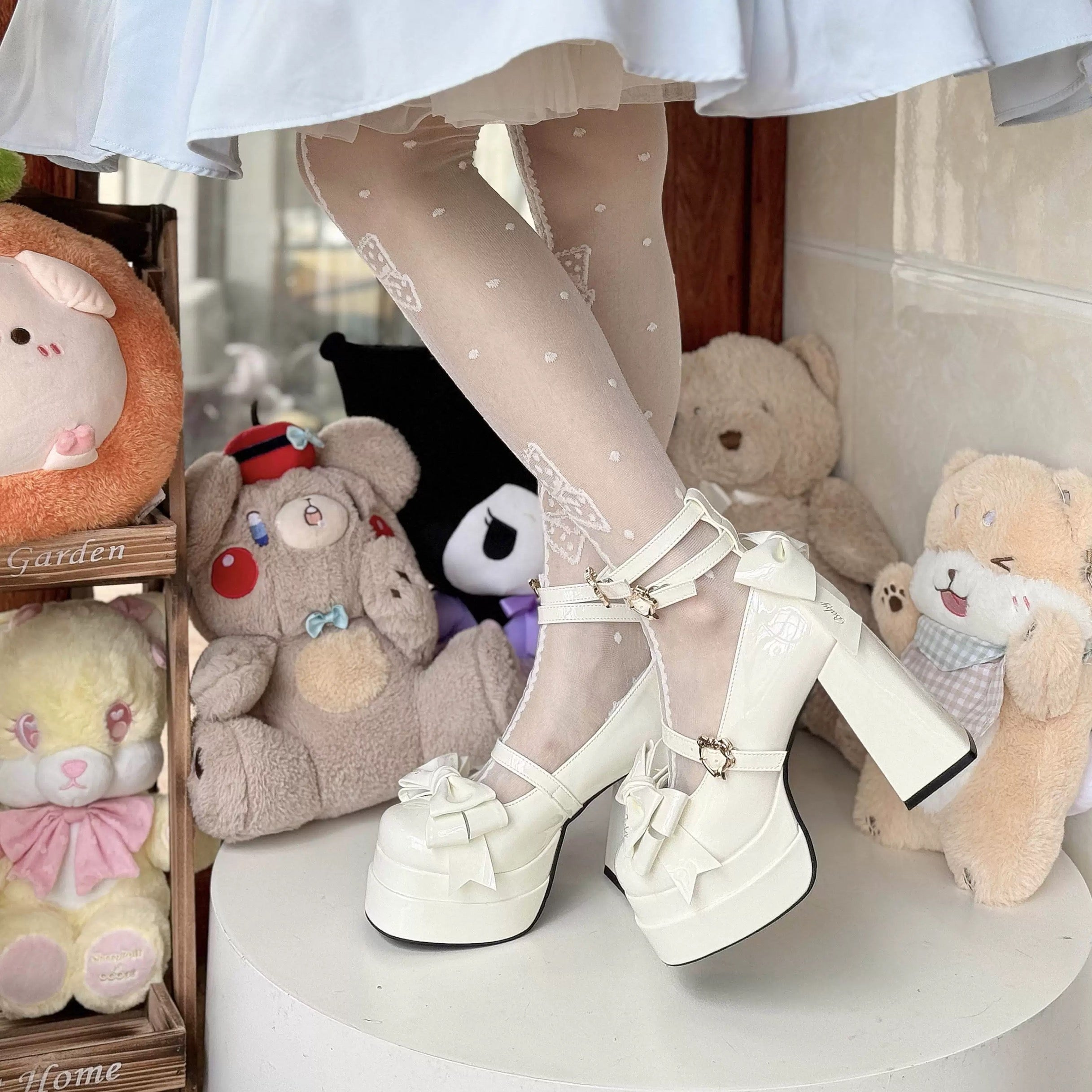 Lolita Shoes Heavenly Bow Heels