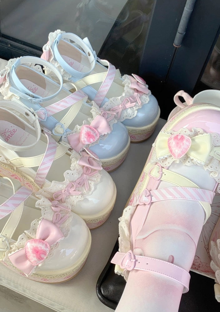Strawberry Carnival Lolita Shoes Platforms