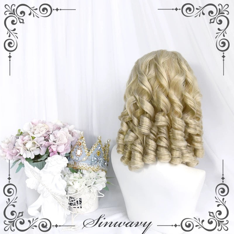 Loose curls blonde wig