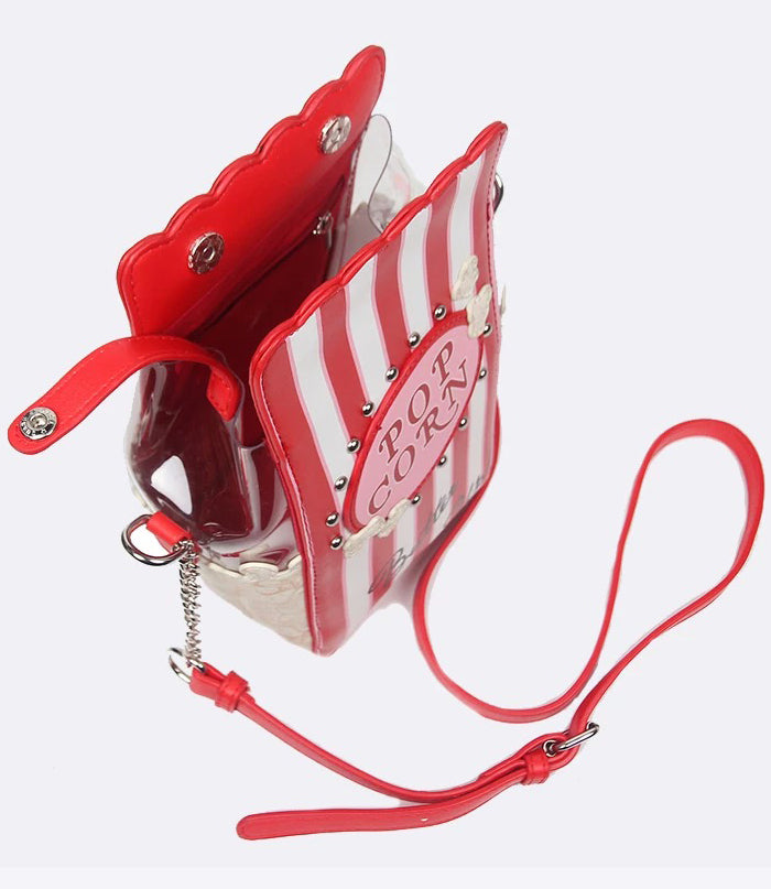 Popcorn Bucket Crossbody Bag