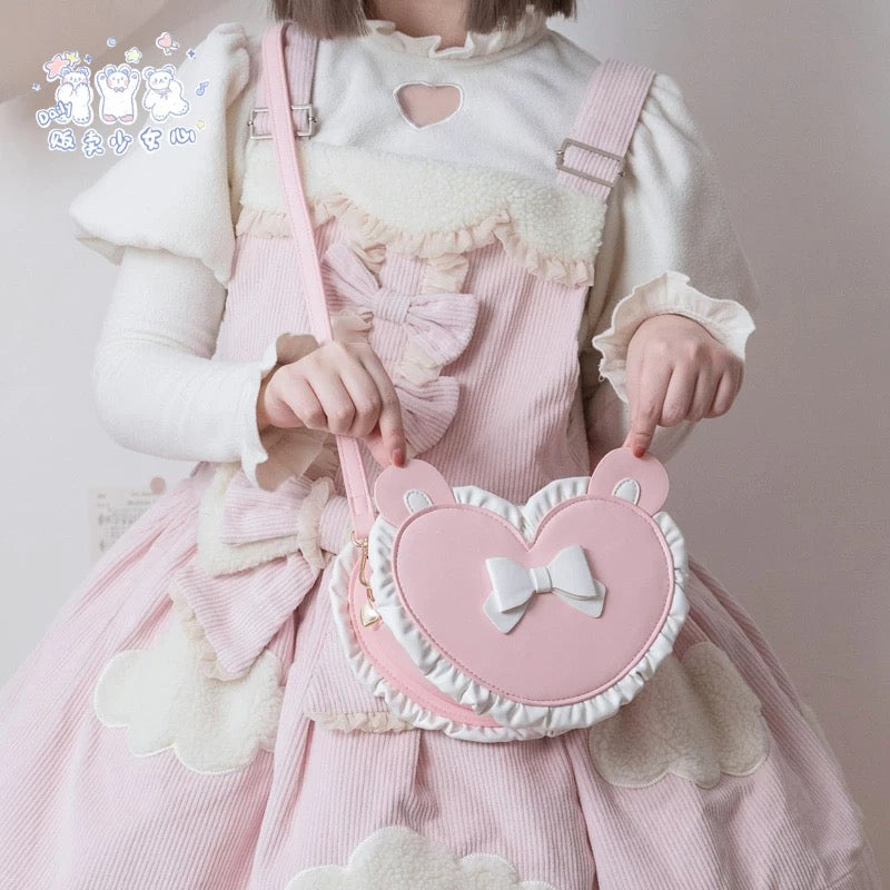 Sweet Bear Heart Lolita Bag