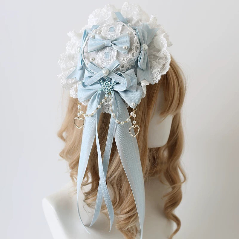 Victorian Lace Ribbon Mini Hat