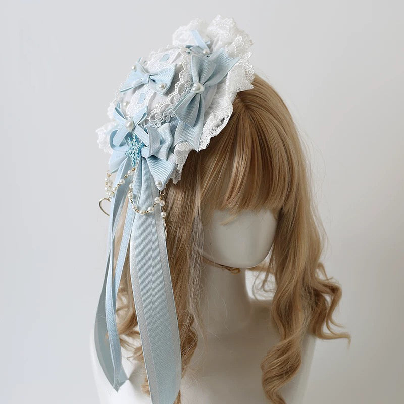 Victorian Lace Ribbon Mini Hat