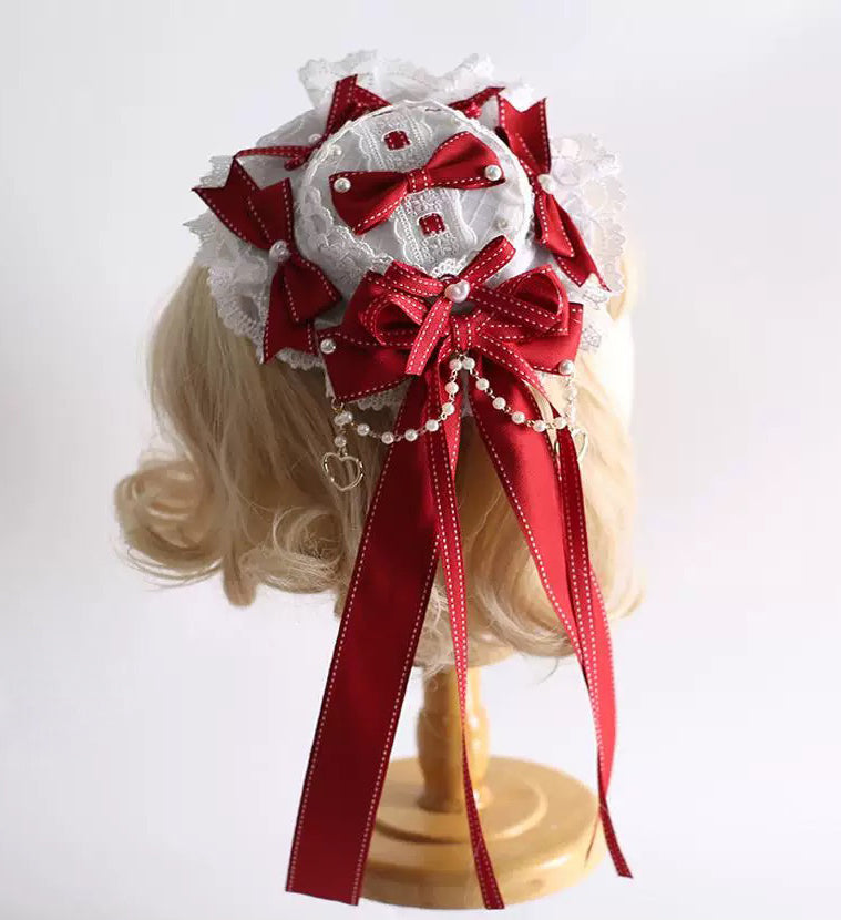 Victorian Lace Ribbon Mini Hat