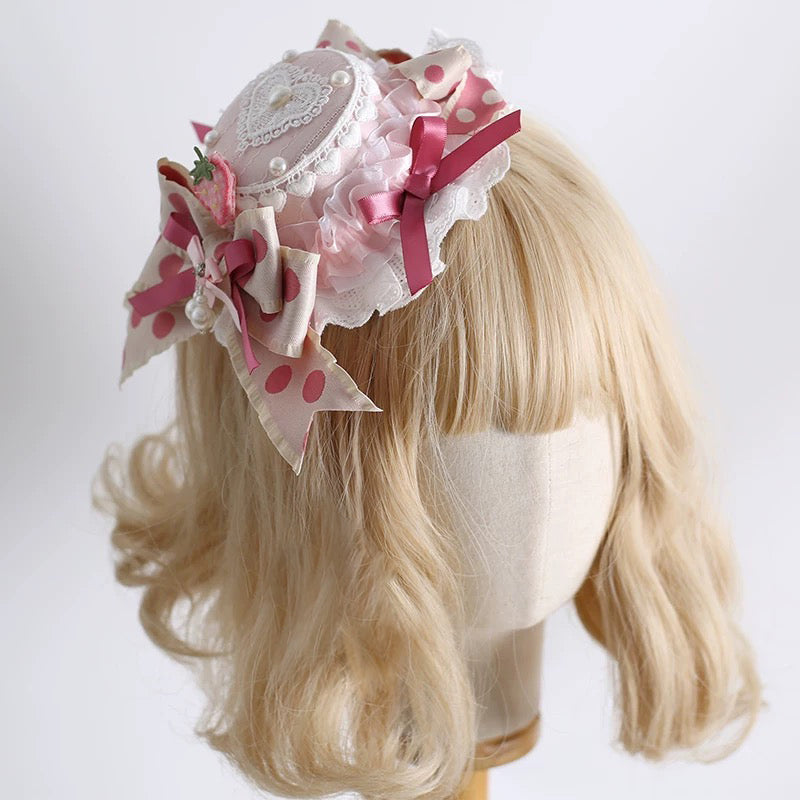 Strawberry Whip Mini Hat