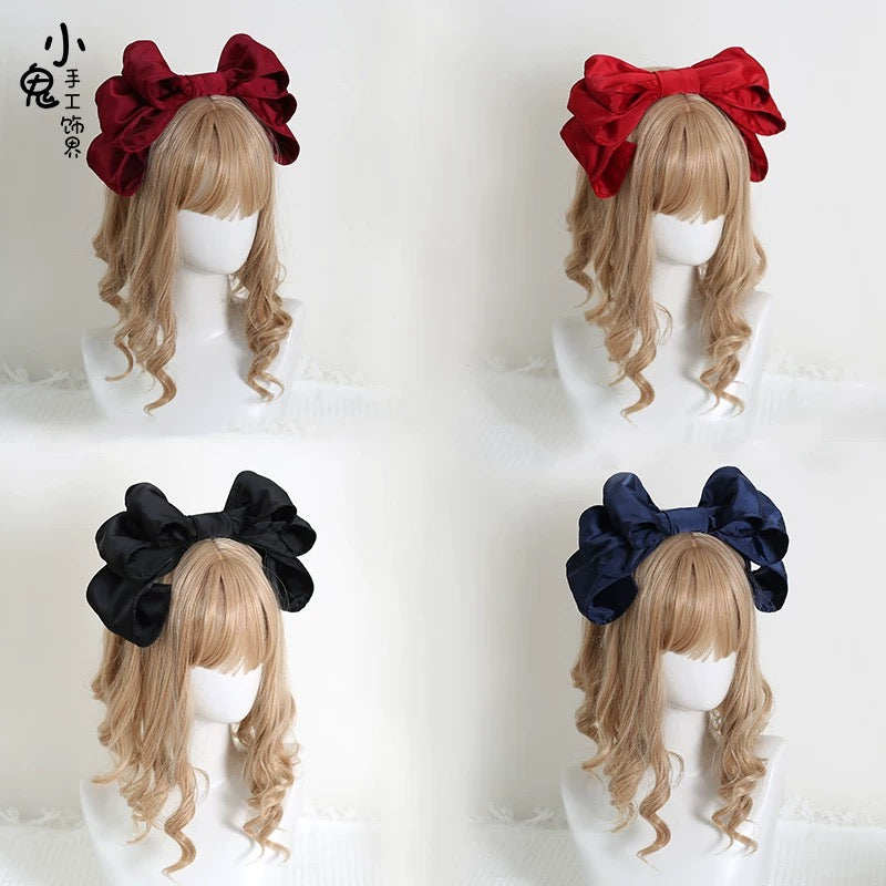 Velvet Charm Bow Headband