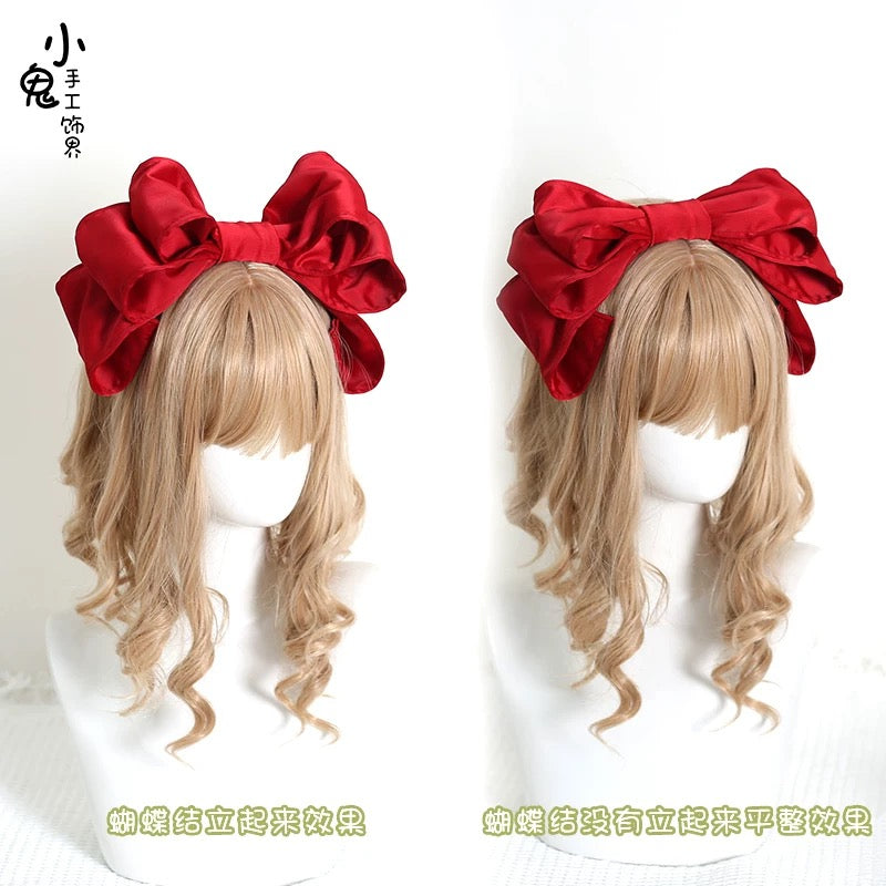 Velvet Charm Bow Headband