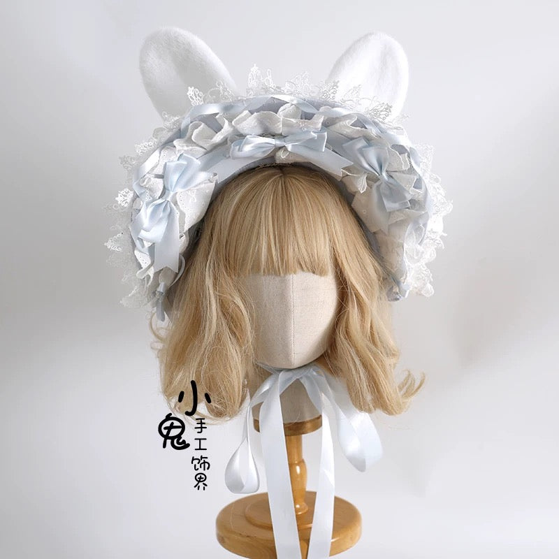 Bunny Dream Lace Bonnet