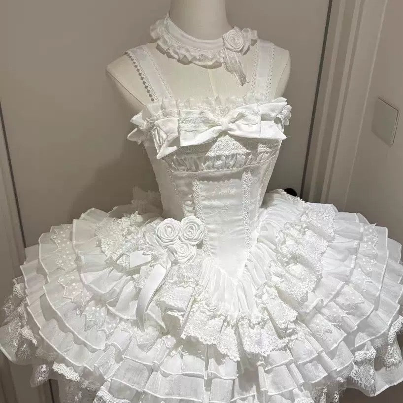 Back view of Rococo Lolita dress