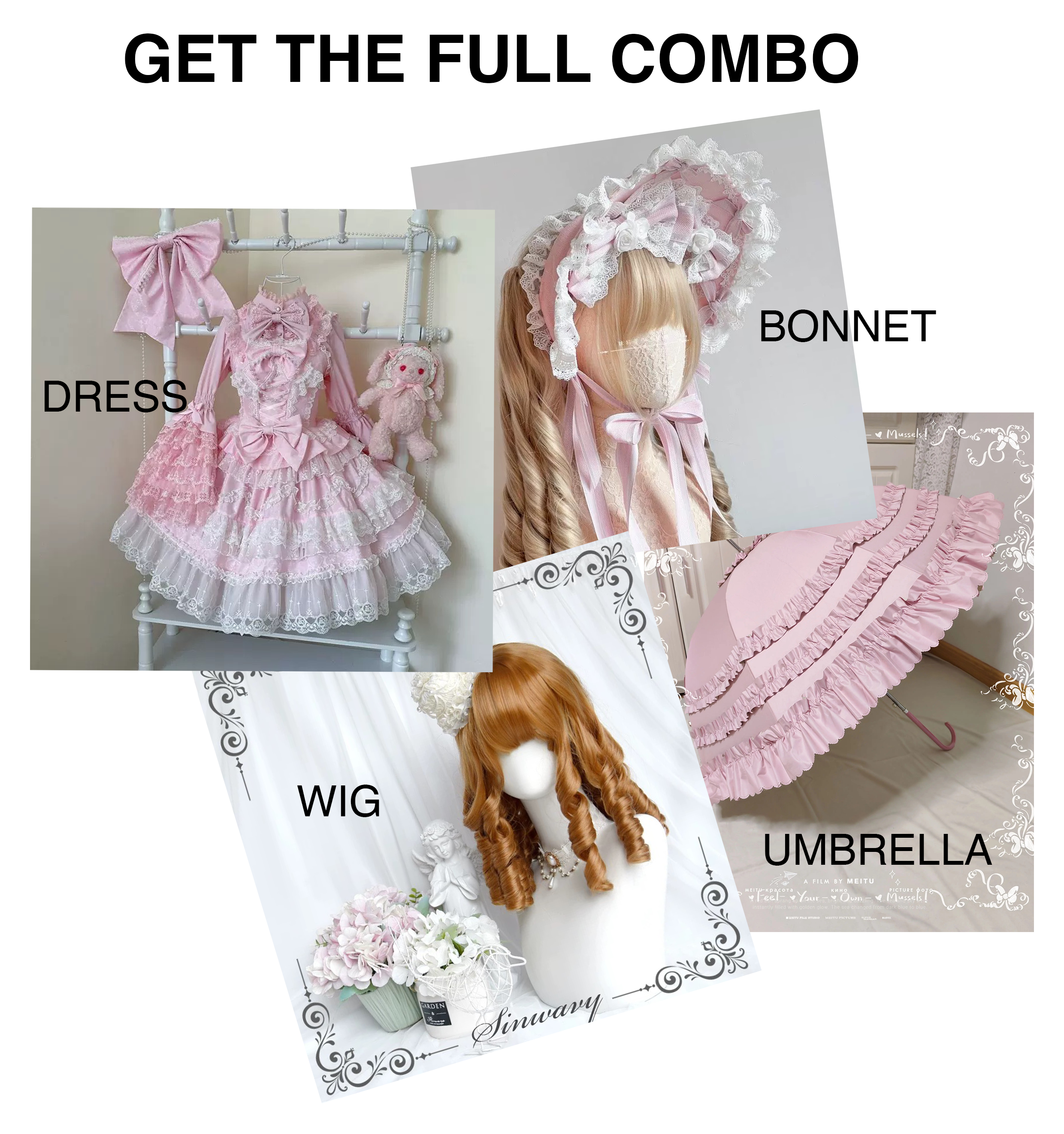 ruffle Lolita dress with full combo