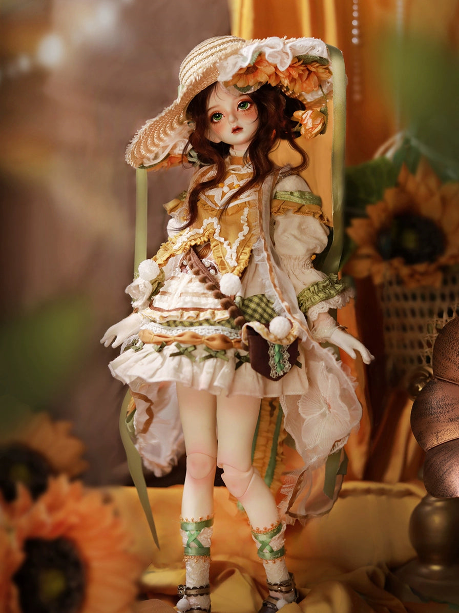 Carla Doll’s full outfit showcasing floral design