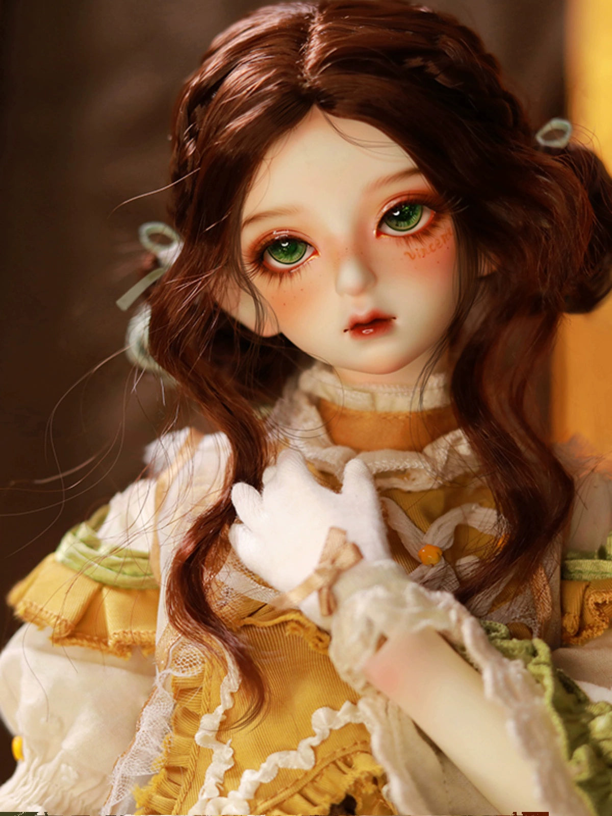 Carla Doll showing sculpted features