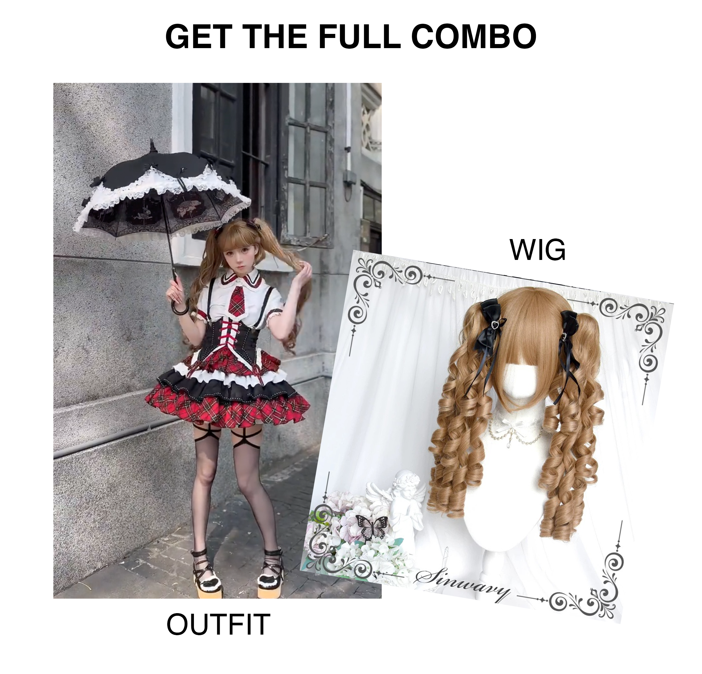 Corset outfit with the full combo