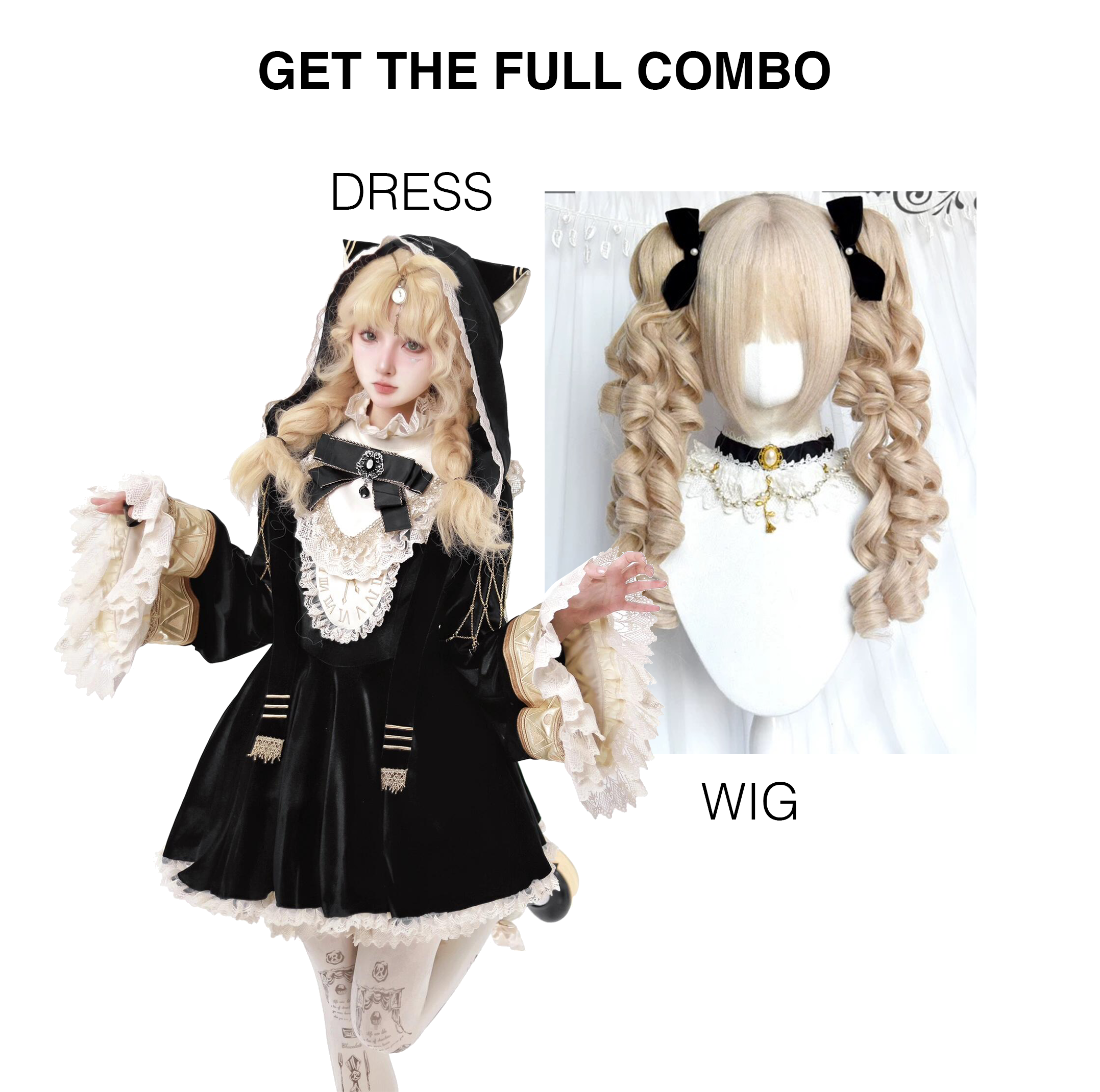 Sukuroi Exclusive Black Gothic Lolita Dress – A Witchy Wonderland