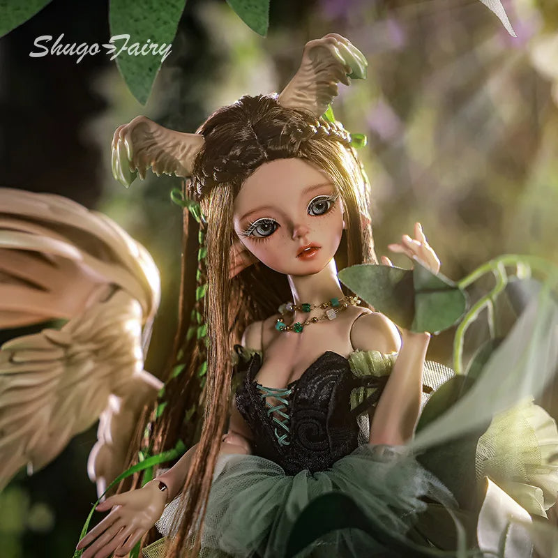 ShugaFairy Pegasus doll with wings in lush greenery by sukuroi