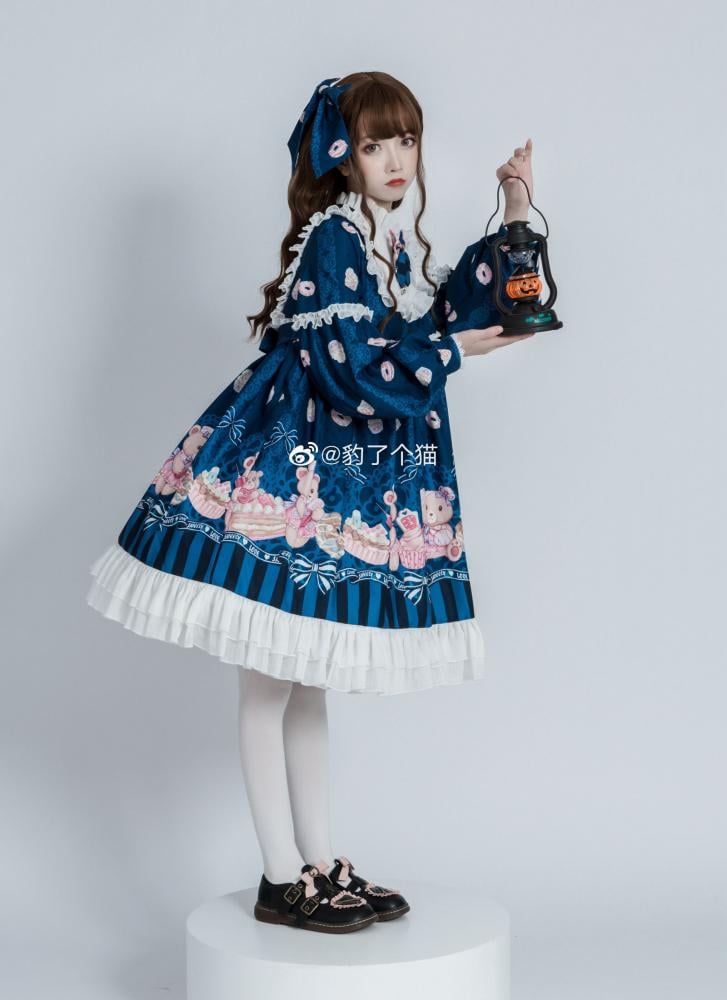 Nurse Bear Twins Lolita Dress One Piece