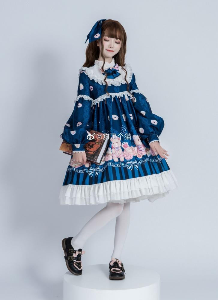 Nurse Bear Twins Lolita Dress One Piece