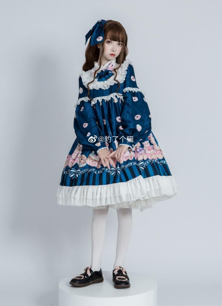 Nurse Bear Twins Lolita Dress One Piece