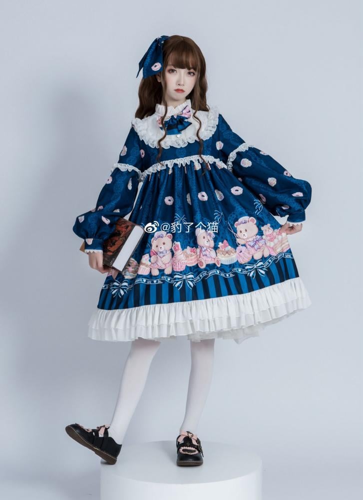 Nurse Bear Twins Lolita Dress One Piece
