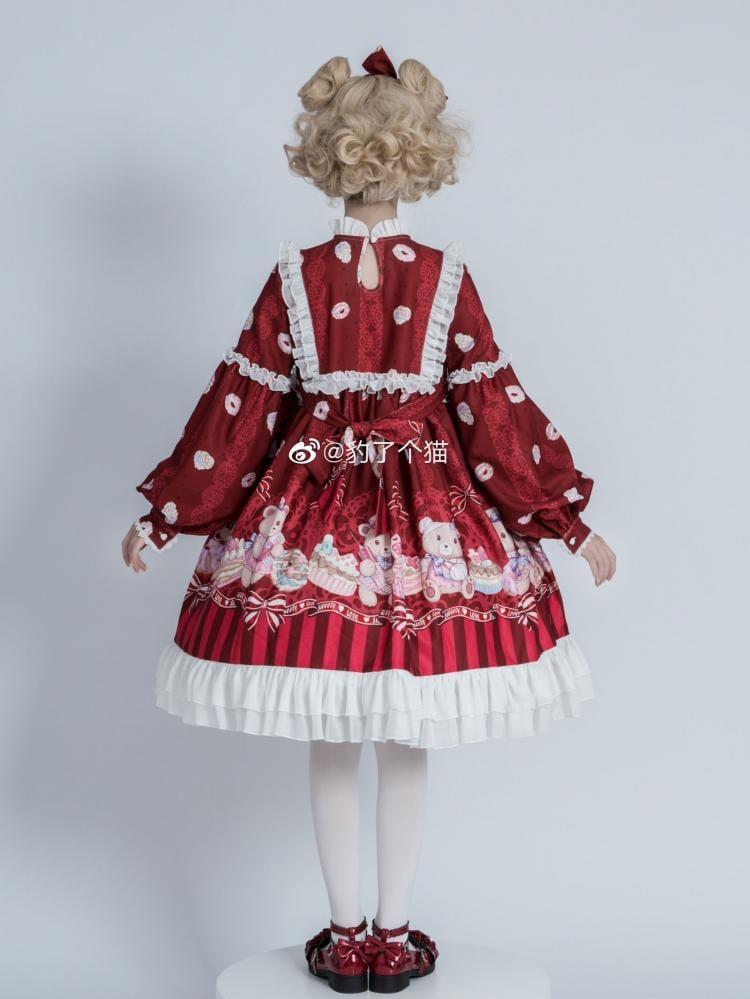 Nurse Bear Twins Lolita Dress One Piece