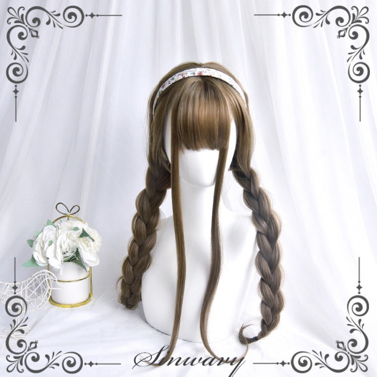 Love and Ten Microroll Long Curly Synthetic Wig with Bangs