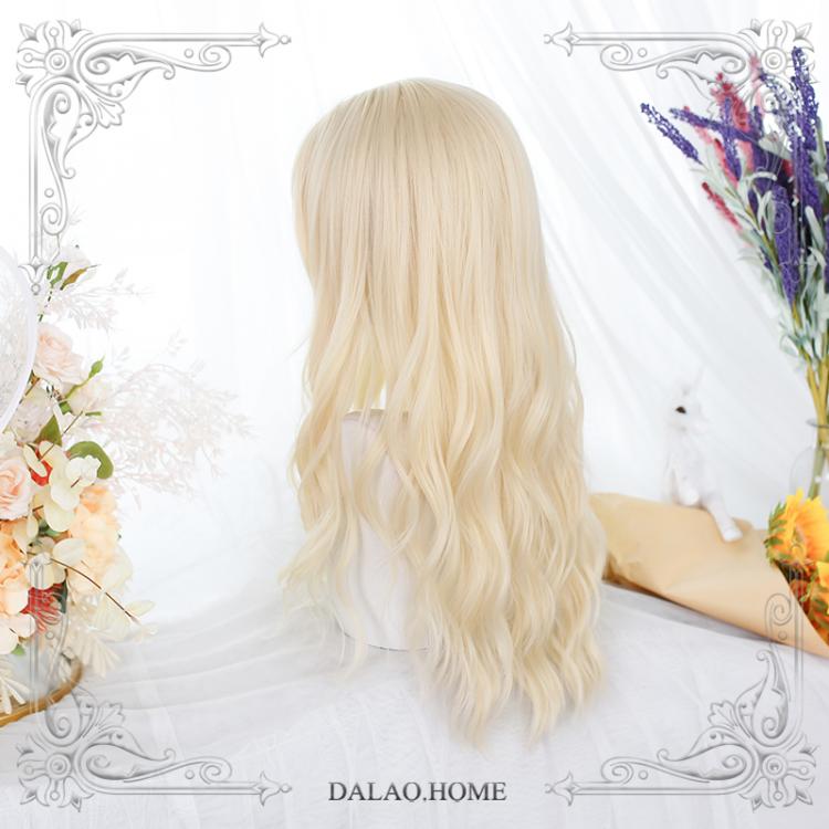 Sugar Sweet Long Curly Synthetic Wig with Bangs