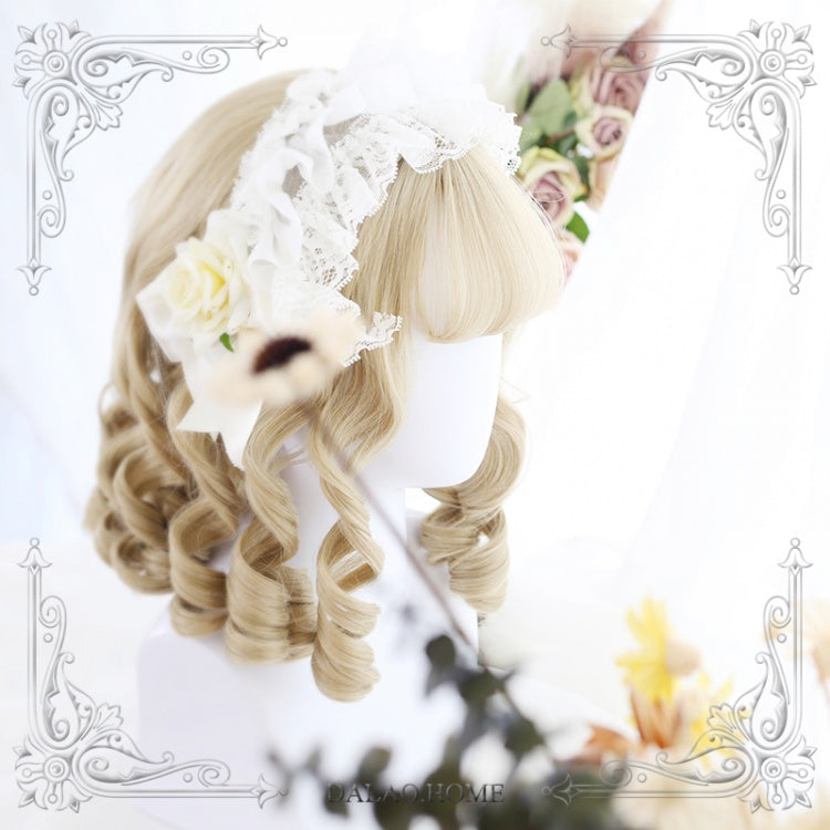 Roman Roll Couple Short Curly Synthetic Wig