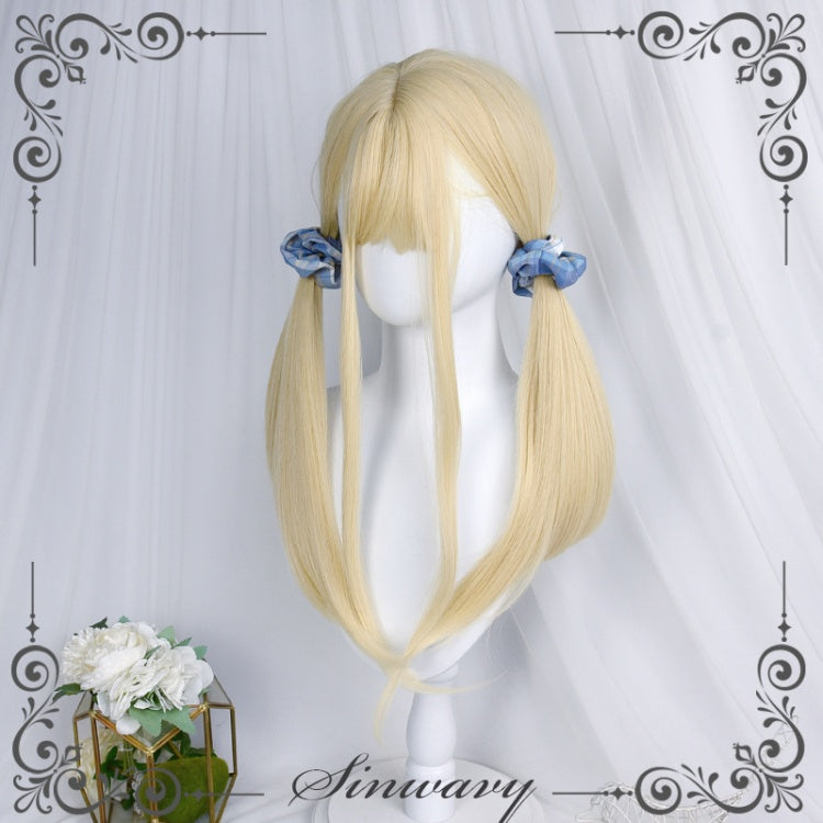 Snow Rabbit Microroll Long Curly Synthetic Wig