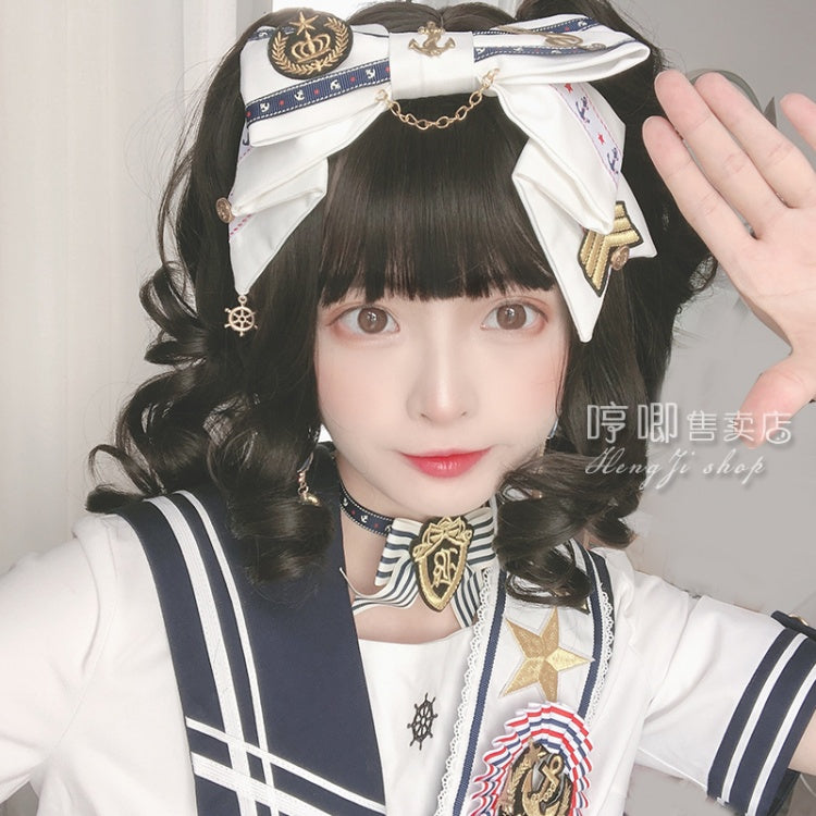 Little Red Riding Hood Double Ponytail Short Curly Synthetic Wig