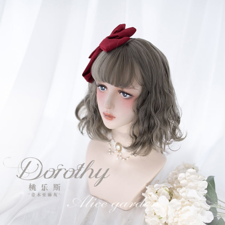 Short Wool Curly Synthetic Wig