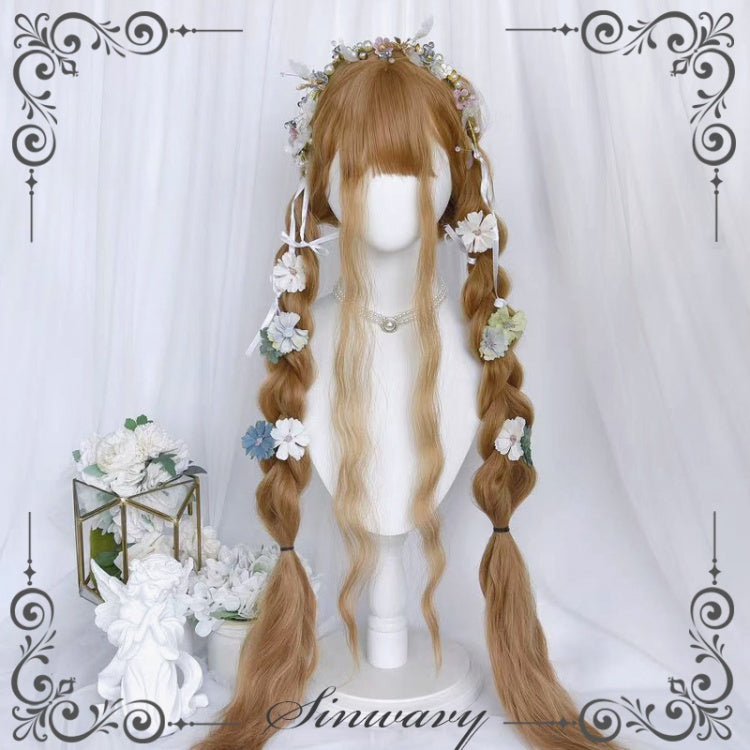 Waltlz Hanayome Water Ripple Long Curly Synthetic Wig with Bangs
