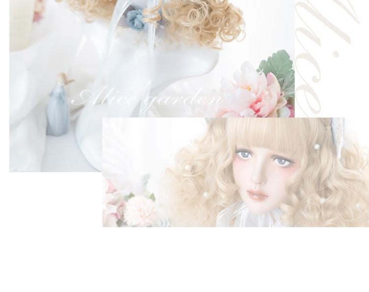 Sand Gold Short Curly Synthetic Wig