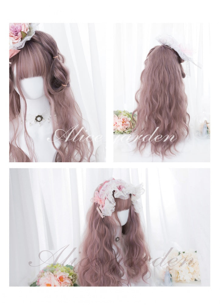 Thin Rattan Long curly Egg Roll Synthetic Wig