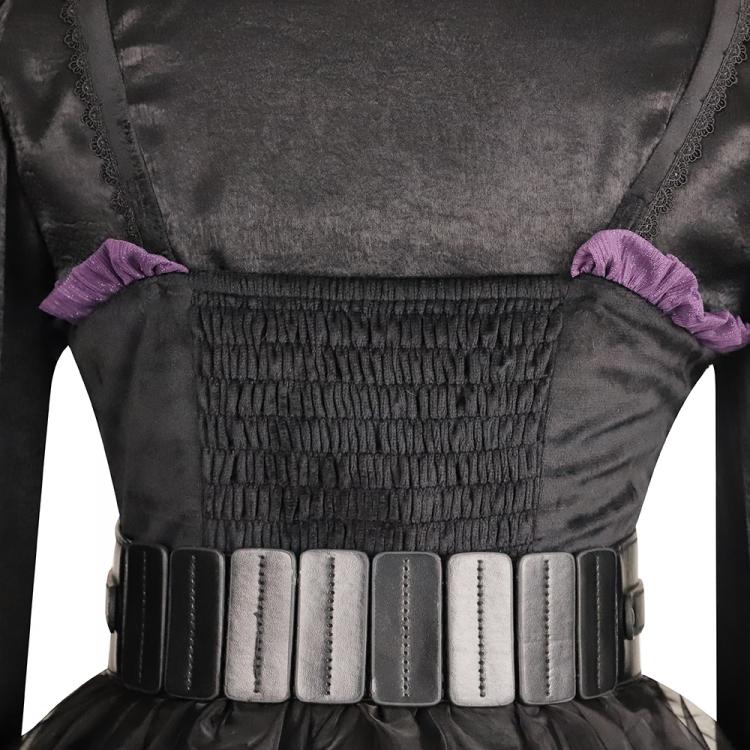 Witch Town Bat Collar Shirt / Tulle Overlay Gothic Jumper Skirt Set