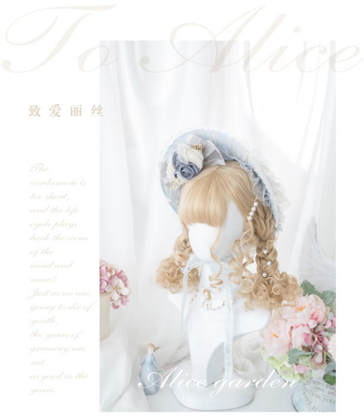 Sand Gold Short Curly Synthetic Wig