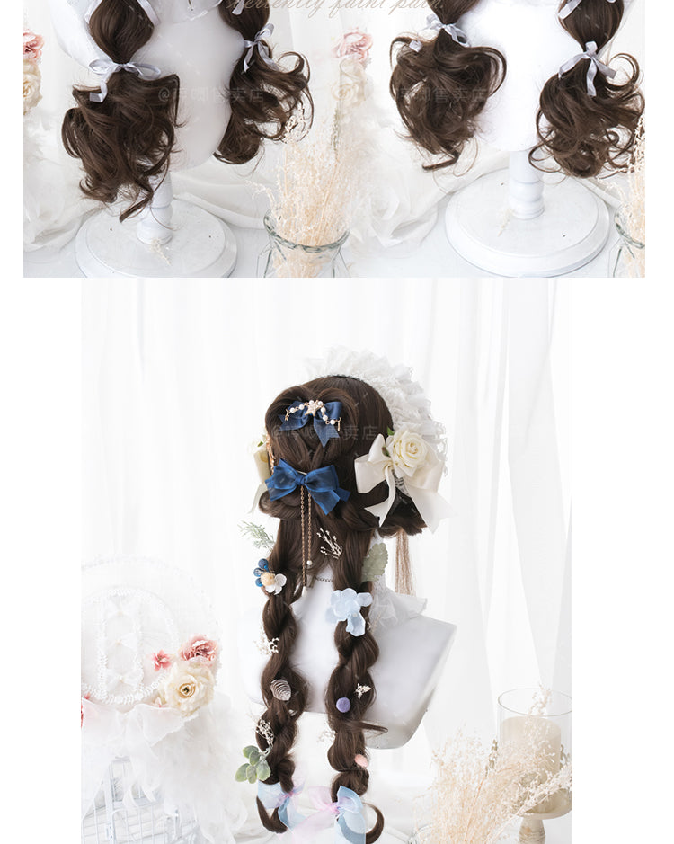with Insomnia Chocolate Long Curly Synthetic Wig with Bangs